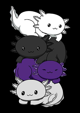 Demisexual Flag Axolotl