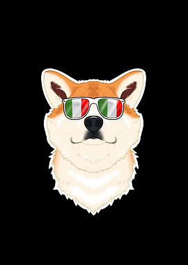 Akita Inu Italy Sunglasses
