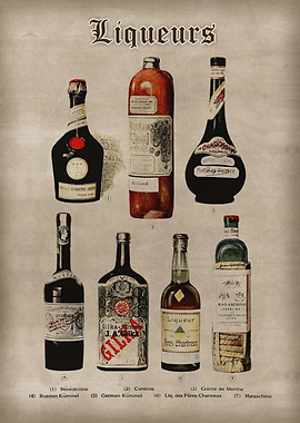 Vintage Liqueurs artwork