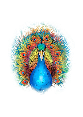 Rainbow peacock animal