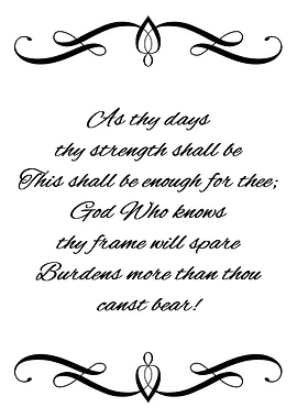 Strength for the Burdens