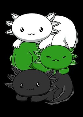 Neutrois Flag Axolotl Pile