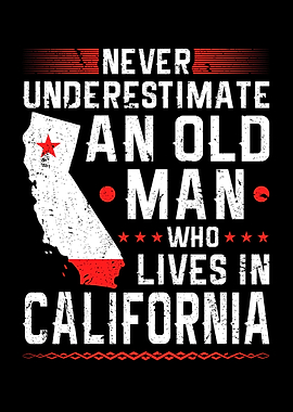 Flag California Home Man