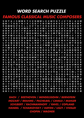 Word Search Classic Music
