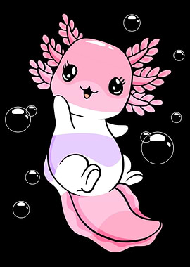 Pomosexual Flag Axolotl