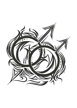 Pride symbol tribal design