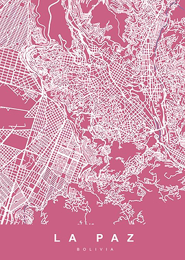 LA PAZ Map BOLIVIA