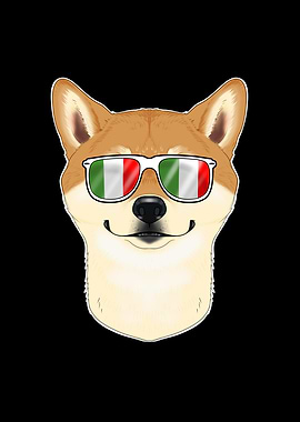 Shiba Inu Italy Sunglasses