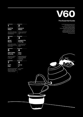 V60 coffee black