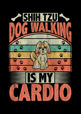 Shih Tzu Dog Walking