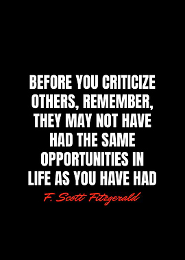 F Scott Fitzgerald Quotes