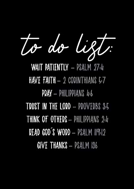 Funny Christian To Do List