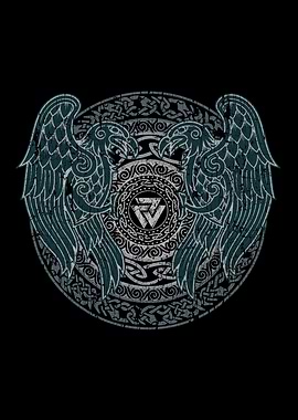 Viking Raven Norse Valknut