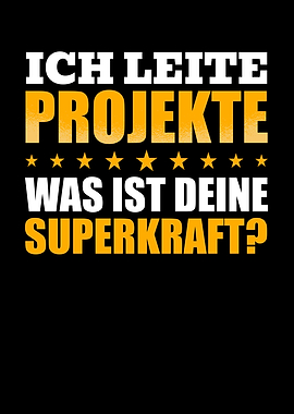 Ich leite Projekte