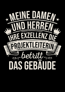 Projektleiterin Betritt