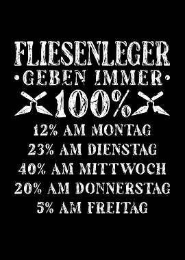 Fliesenleger 100 Prozent