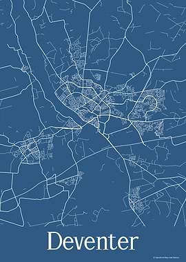 Deventer Netherlands Blue