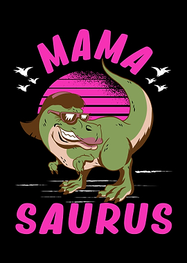 Trex Mama Cute Mommy