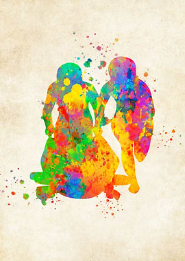 Bobsleigh watercolor