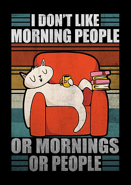 Sarcastic Cat Coffee Moody