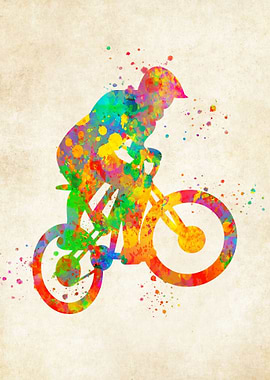 Road Bike Watercolor