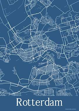 Rotterdam Netherlands Blue