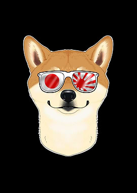Shiba Inu Japan Sunglasses