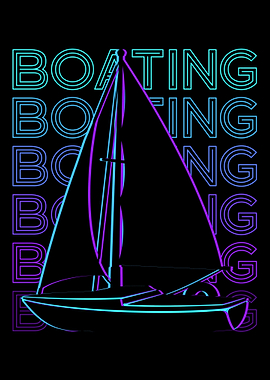 Boating Sailboat Retro
