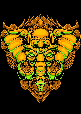 Elephant Ornament 08