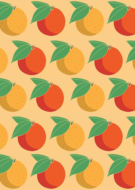 Citrus orange pattern