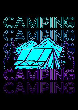Camping Camper Camp Retro