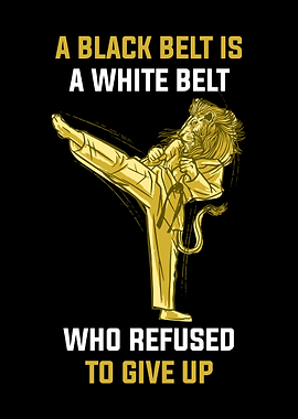 A Black Belt Is A White