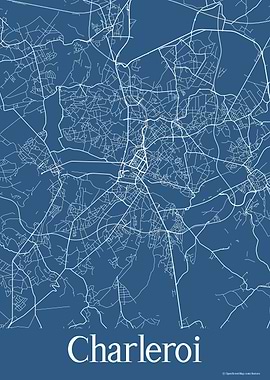 Charleroi Belgium Blue