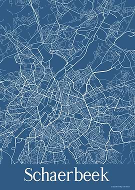 Schaerbeek Belgium Blue