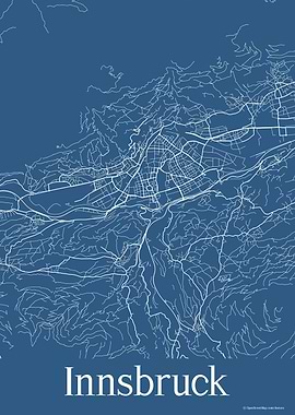 Innsbruck Austria Blue