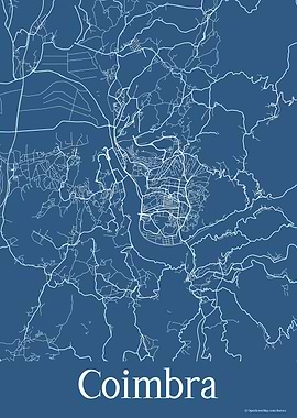 Coimbra Portugal Blue