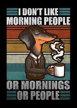 Moody Dachshund Coffee