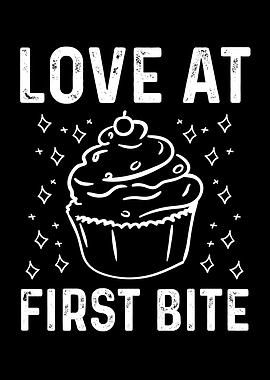 Love at first bite cupcake