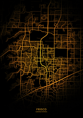 Frisco USA City Map