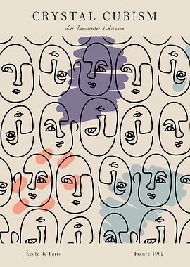 Crystal Cubism Poster