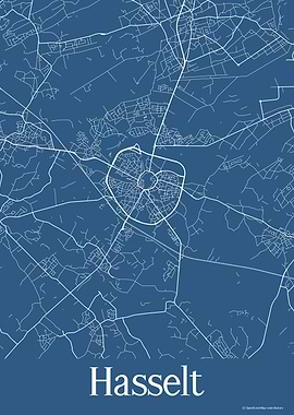Hasselt Belgium Blue