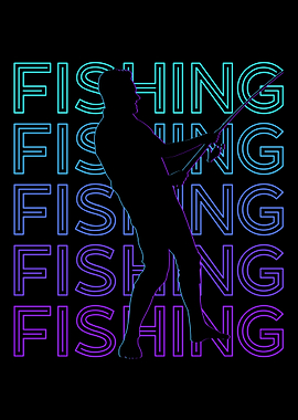 Fishing Fisher Retro