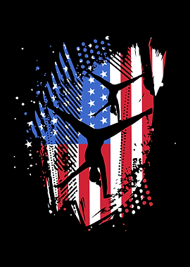 Gymnastics US Flag