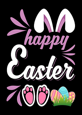 Happy Easter Eggs Girl