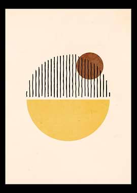 Boho Abstract Shapes Art