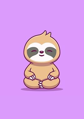 Cute slot sitting yoga