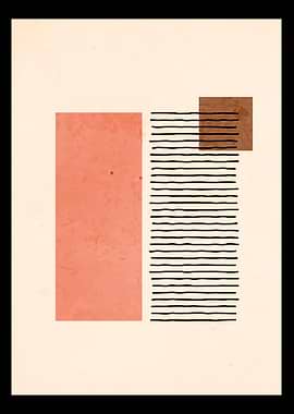 Boho Abstract Shapes Art