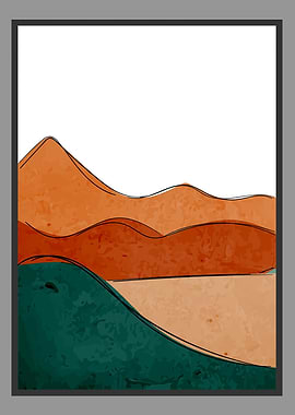 Abstract Desert Sunset