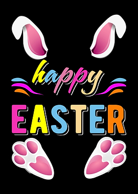 Happy Easter Girls Bunny