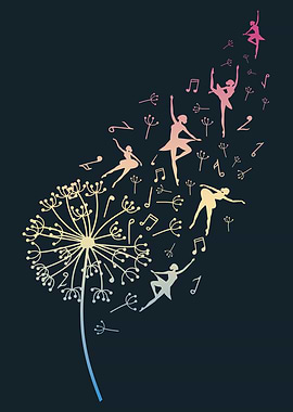 Musical notes and dancing